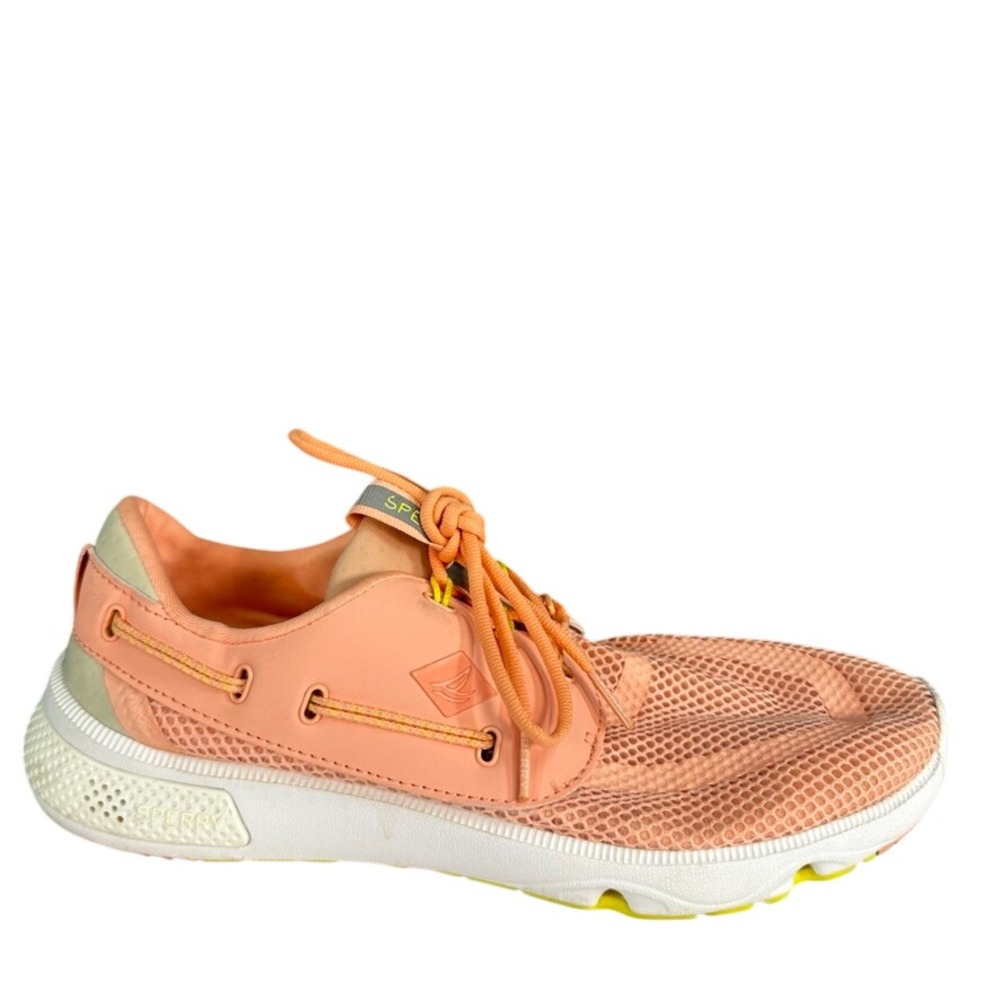 Sperry 7 SEAS 3-Eye Peach Mesh Water Sneakers STS87106 Womens 9